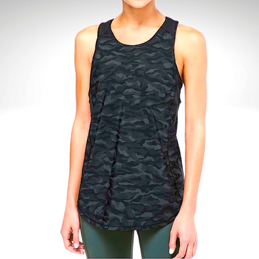 Lululemon Sculpt II tank top camo size 4